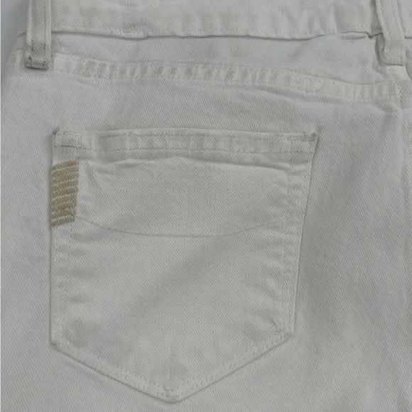Paige White Venice Capri Pants Lightly Distressed Cropped Women's Size 29 - Picture 7 of 8